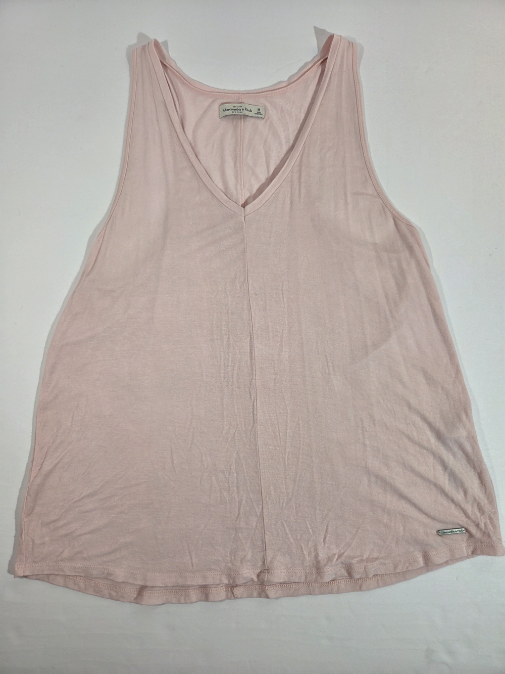 Abercrombie & Fitch Pink V-Neck Tank Top Size M